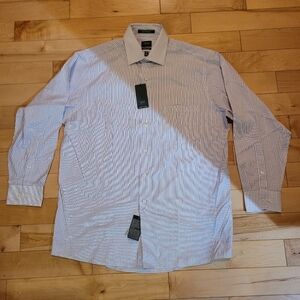 Brand new Arrow men's medium purple and white dress shirt